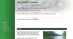 Desktop Screenshot of barefootcanoe.com